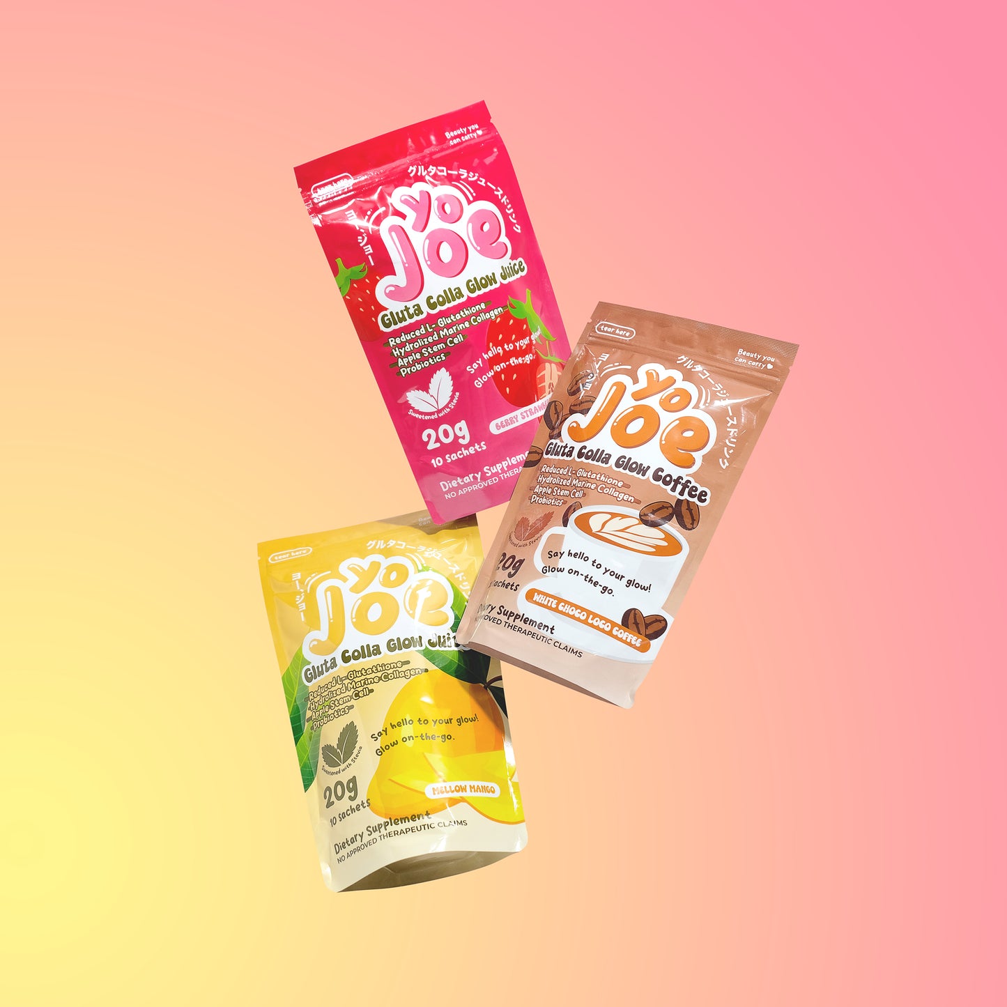 Trio Bundle (Strawberry, Mango, and Coffee Flavors)