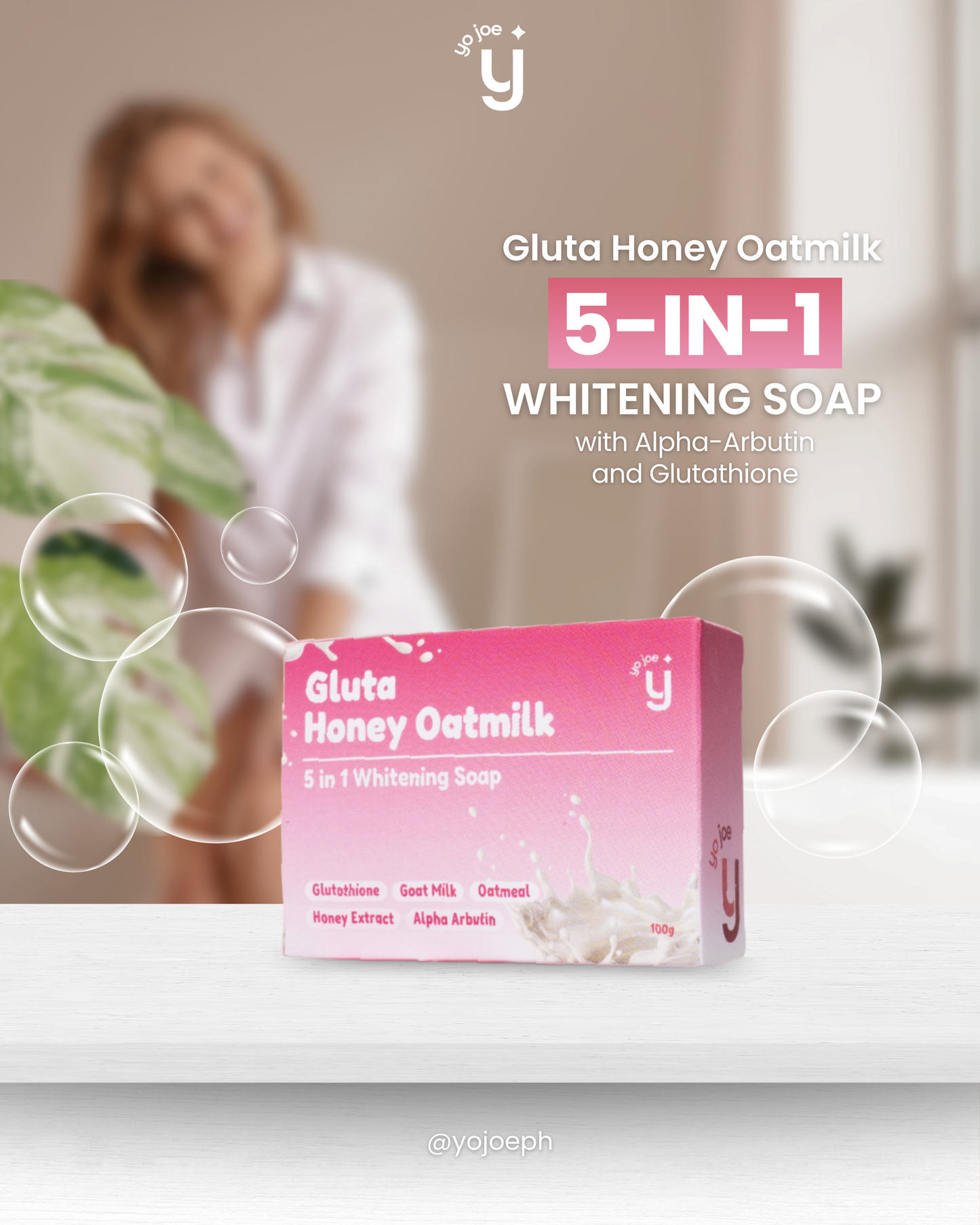 Yo Joe Gluta Honey Oatmilk Soap